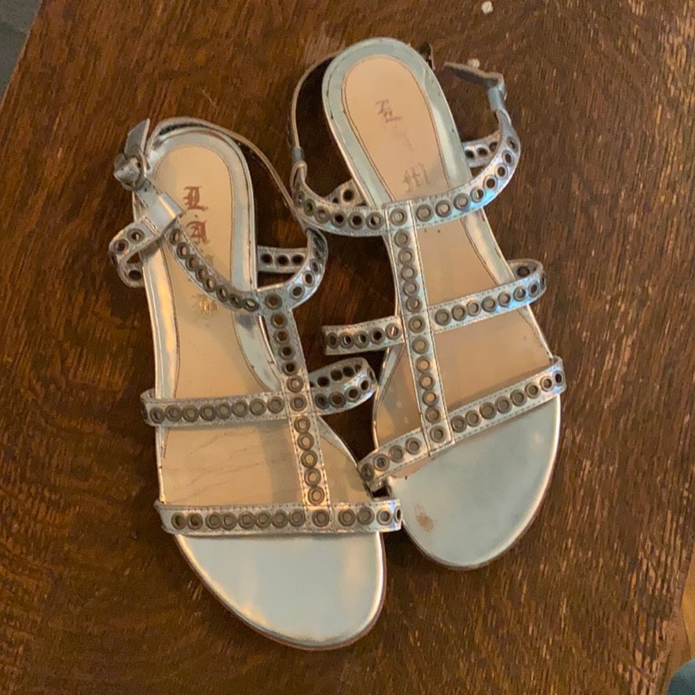 L.A.M.B. Flat Sandals